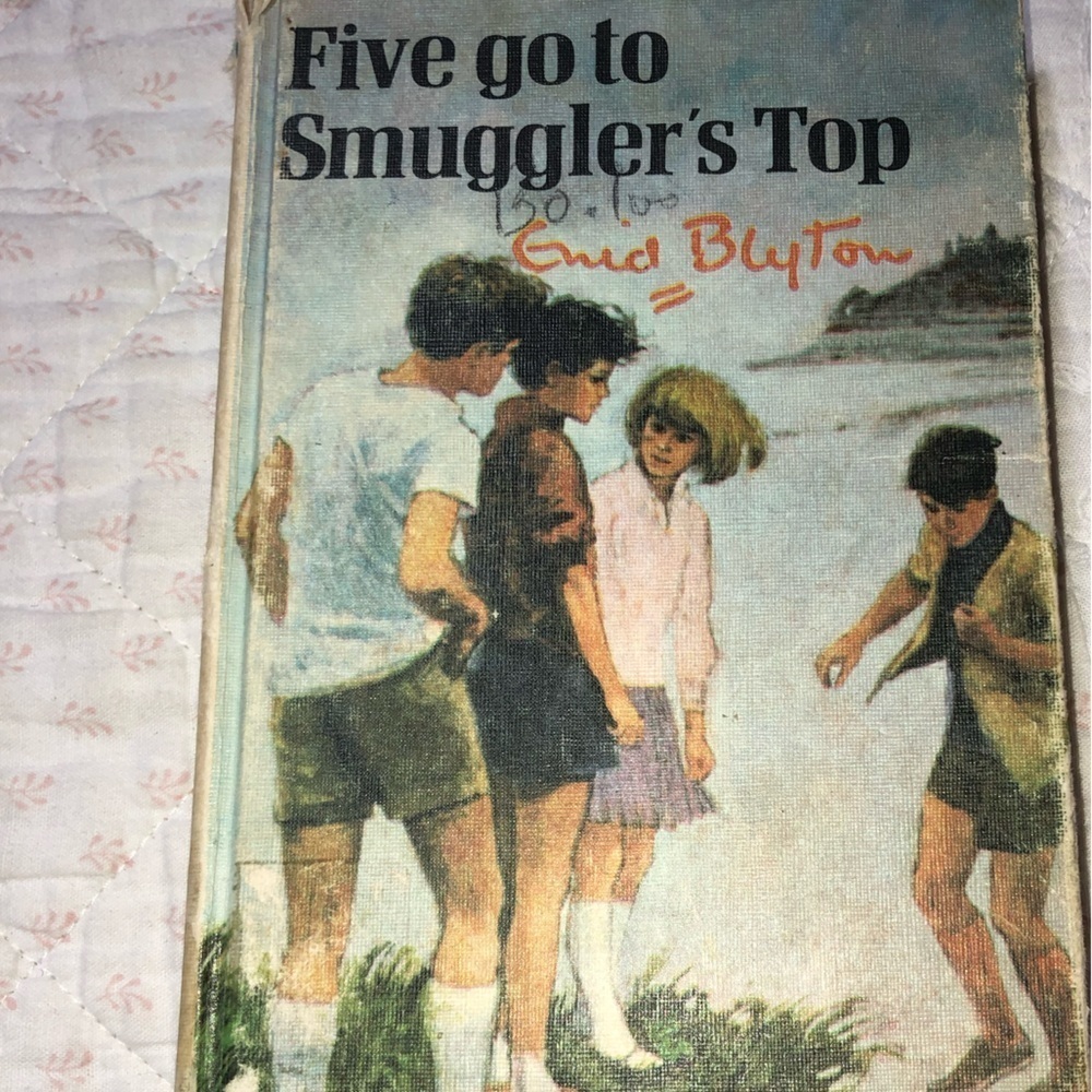Five Go to Smuggler's Top by Enid Blyton- hardcover- vintage- collectible